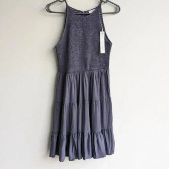 NWT Vici sleeveless smocked tiered mini dress - Picture 2 of 6